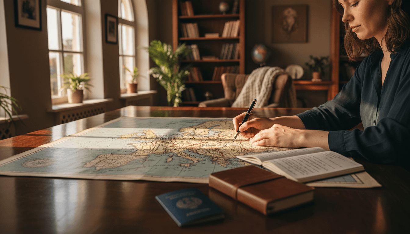 Travel planner designing a custom Baltic itinerary