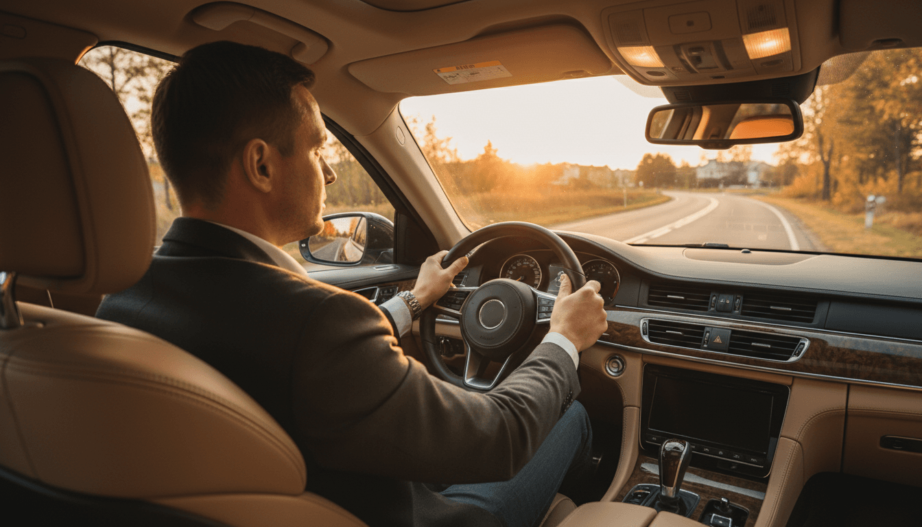 Professional driver ensuring seamless travel logistics