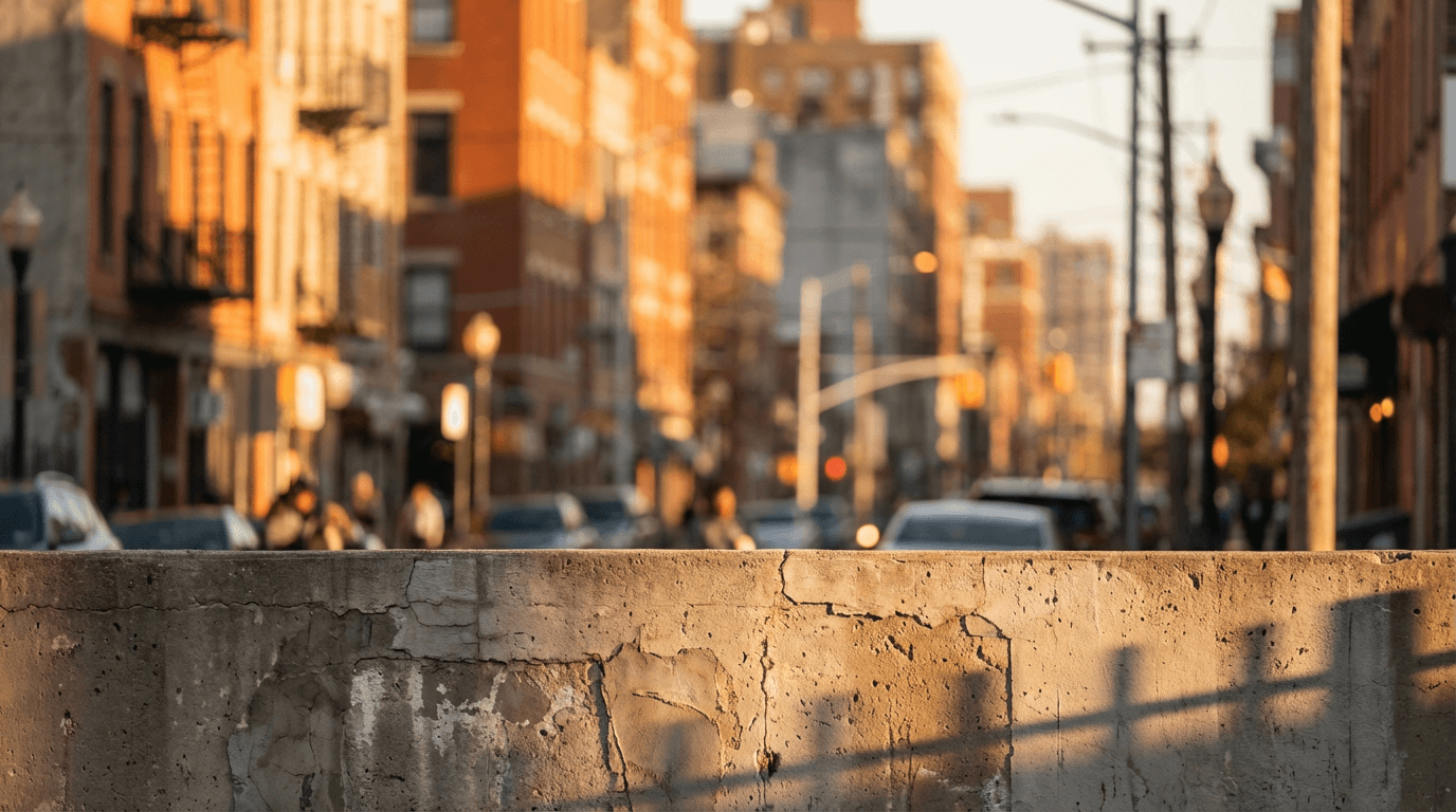 Warsaw's historic Old Town square at golden hour